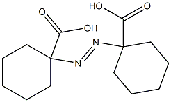 1,1'-Azobis(cyclohexane-1-carboxylic acid) 结构式