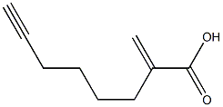 2-Methylene-7-octynoic acid 结构式