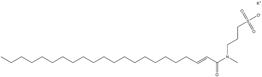 3-[N-(1-Oxo-2-docosen-1-yl)-N-methylamino]-1-propanesulfonic acid potassium salt 结构式