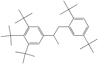2-(3,4,5-Tri-tert-butylphenyl)-1-(2,5-di-tert-butylphenyl)propane 结构式