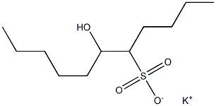 6-Hydroxyundecane-5-sulfonic acid potassium salt 结构式