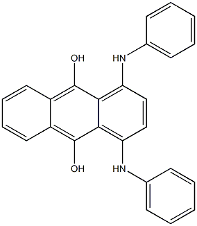 1,4-Bisanilino-9,10-anthracenediol 结构式