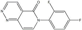 6-(2,4-Difluorophenyl)pyrido[4,3-c]pyridazin-5(6H)-one 结构式