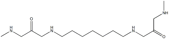 1,1'-(1,7-Heptanediyldiimino)bis(3-methylaminopropan-2-one) 结构式