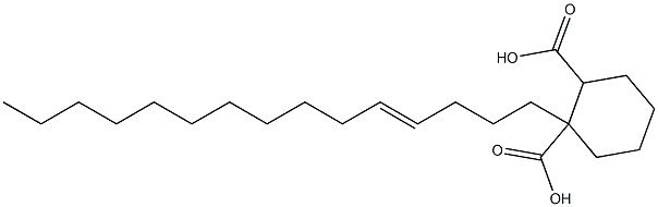 Cyclohexane-1,2-dicarboxylic acid hydrogen 1-(4-pentadecenyl) ester 结构式