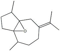 1,2,3,4,5,6,7,8-Octahydro-1,4-dimethyl-7-(1-methylethylidene)-3a,8a-epoxyazulene 结构式