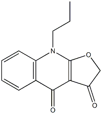 9-Propylfuro[2,3-b]quinoline-3,4(2H,9H)-dione 结构式