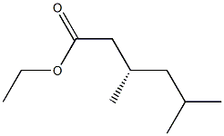 (3S)-3,5-Dimethylhexanoic acid ethyl ester 结构式