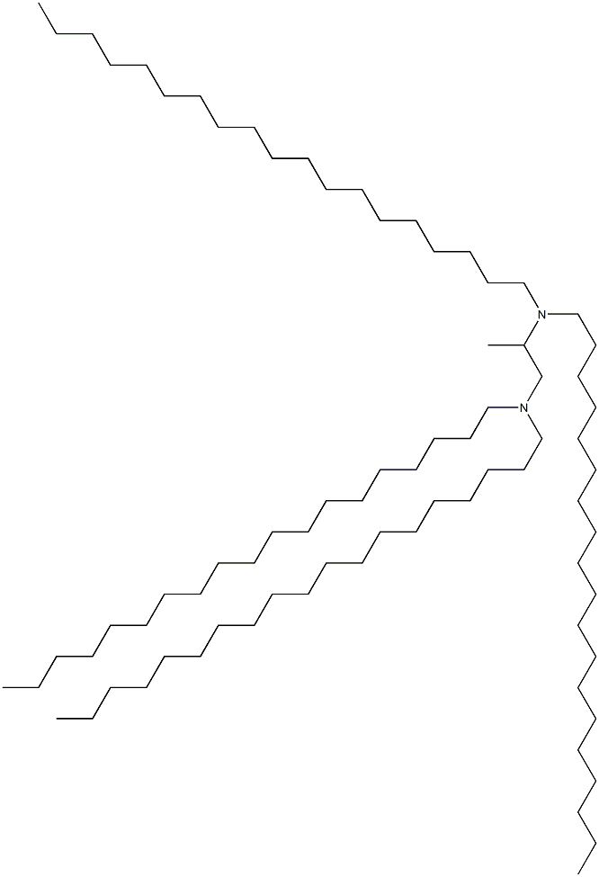 N,N,N',N'-Tetranonadecyl-1,2-propanediamine 结构式