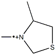 (3,4-Dimethyltetrahydrothiazol)-3-iumyl 结构式