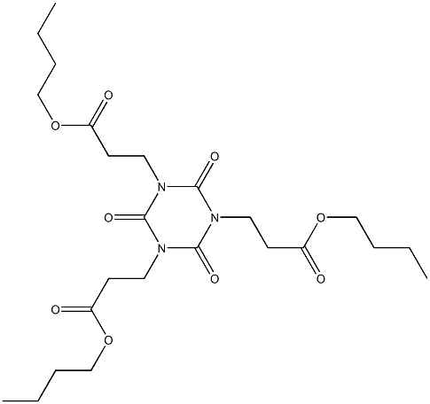 2,4,6-Trioxo-1,3,5-triazine-1,3,5(2H,4H,6H)-tripropionic acid tributyl ester 结构式