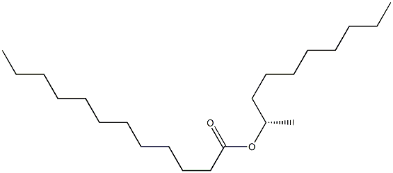 (+)-Lauric acid (S)-1-methylnonyl ester 结构式