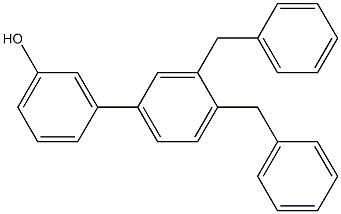 3-(3,4-Dibenzylphenyl)phenol 结构式