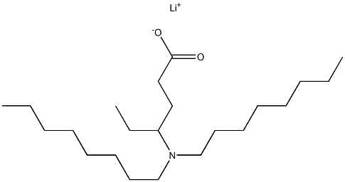 4-(Dioctylamino)hexanoic acid lithium salt 结构式