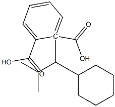 (-)-Phthalic acid hydrogen 1-[(R)-2-methyl-1-cyclohexylpropyl] ester 结构式