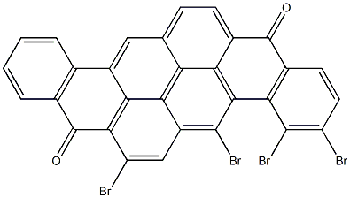 3,4,5,7-Tetrabromo-8,16-pyranthrenedione 结构式