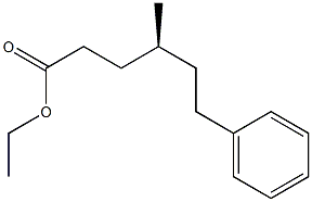 [S,(-)]-4-Methyl-6-phenylhexanoic acid ethyl ester 结构式