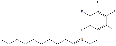 Decanal O-[(pentafluorophenyl)methyl]oxime 结构式