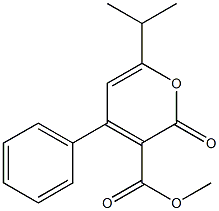6-Isopropyl-4-phenyl-2-oxo-2H-pyran-3-carboxylic acid methyl ester 结构式
