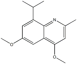 8-Isopropyl-2-methyl-4,6-dimethoxyquinoline 结构式
