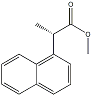 [S,(+)]-2-(1-Naphtyl)propanoic acid methyl ester 结构式