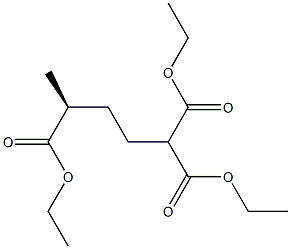 [S,(-)]-1,1,4-Pentanetricarboxylic acid triethyl ester 结构式