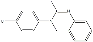 N1-Methyl-N2-phenyl-N1-(4-chlorophenyl)acetamidine 结构式