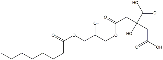 4,9-Dihydroxy-2,6,12-trioxo-1,7,11-trioxanonadecane-4-carboxylic acid 结构式