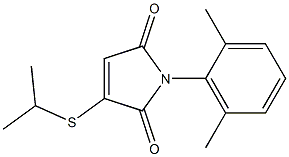 3-Isopropylthio-1-(2,6-dimethylphenyl)-1H-pyrrole-2,5-dione 结构式