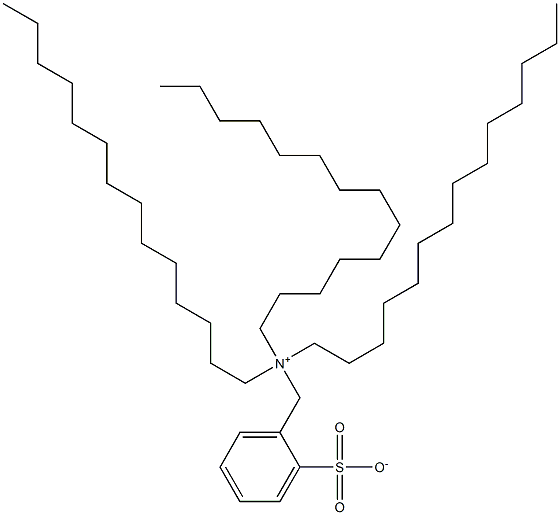 N,N,N-Tristetradecyl-2-sulfonatobenzenemethanaminium 结构式