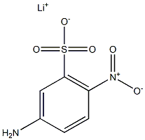 3-Amino-6-nitrobenzenesulfonic acid lithium salt 结构式