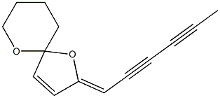 (2Z)-2-(2,4-Hexadiyne-1-ylidene)-1,6-dioxaspiro[4.5]deca-3-ene 结构式