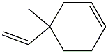 1-Methyl-1-ethenyl-3-cyclohexene 结构式