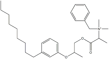 N,N-Dimethyl-N-benzyl-N-[1-[[2-(3-nonylphenyloxy)propyl]oxycarbonyl]ethyl]aminium 结构式