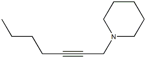 1-(2-Heptynyl)piperidine 结构式