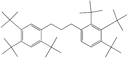 1-(2,3,4-Tri-tert-butylphenyl)-3-(2,4,5-tri-tert-butylphenyl)propane 结构式