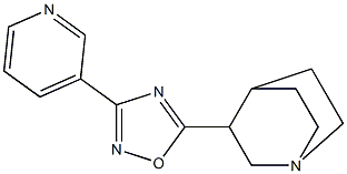 5-(1-Azabicyclo[2.2.2]octan-3-yl)-3-(3-pyridinyl)-1,2,4-oxadiazole 结构式