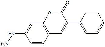 3-Phenyl-7-hydrazinocoumarin 结构式