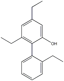 3,5-Diethyl-2-(2-ethylphenyl)phenol 结构式