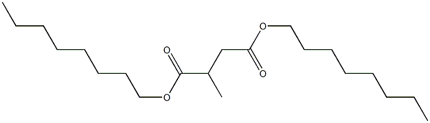 2-甲基丁二酸二辛酯 结构式