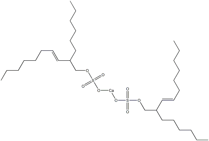 Bis(2-hexyl-3-decenyloxysulfonyloxy)calcium 结构式