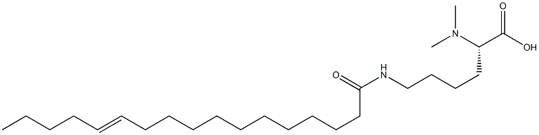 N6-(12-Heptadecenoyl)-N2,N2-dimethyllysine 结构式