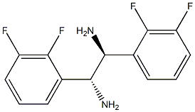 (1R,2S)-1,2-Bis(2,3-difluorophenyl)ethane-1,2-diamine 结构式