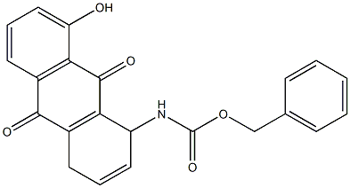 1,4-Dihydro-1-(benzyloxycarbonylamino)-8-hydroxy-9,10-anthraquinone 结构式