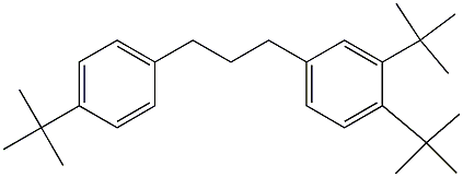 1-(3,4-Di-tert-butylphenyl)-3-(4-tert-butylphenyl)propane 结构式