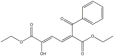 2-Benzoyl-5-hydroxy-2,4-hexadienedioic acid diethyl ester 结构式