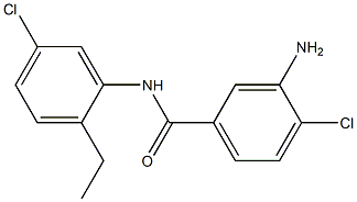 3-Amino-4,5'-dichloro-2'-ethylbenzanilide 结构式