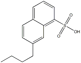 7-Butyl-1-naphthalenesulfonic acid 结构式