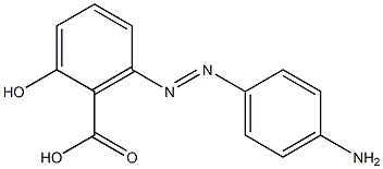 6-(4-Aminophenylazo)-2-hydroxybenzoic acid 结构式