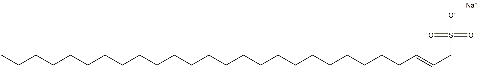 2-Heptacosene-1-sulfonic acid sodium salt 结构式